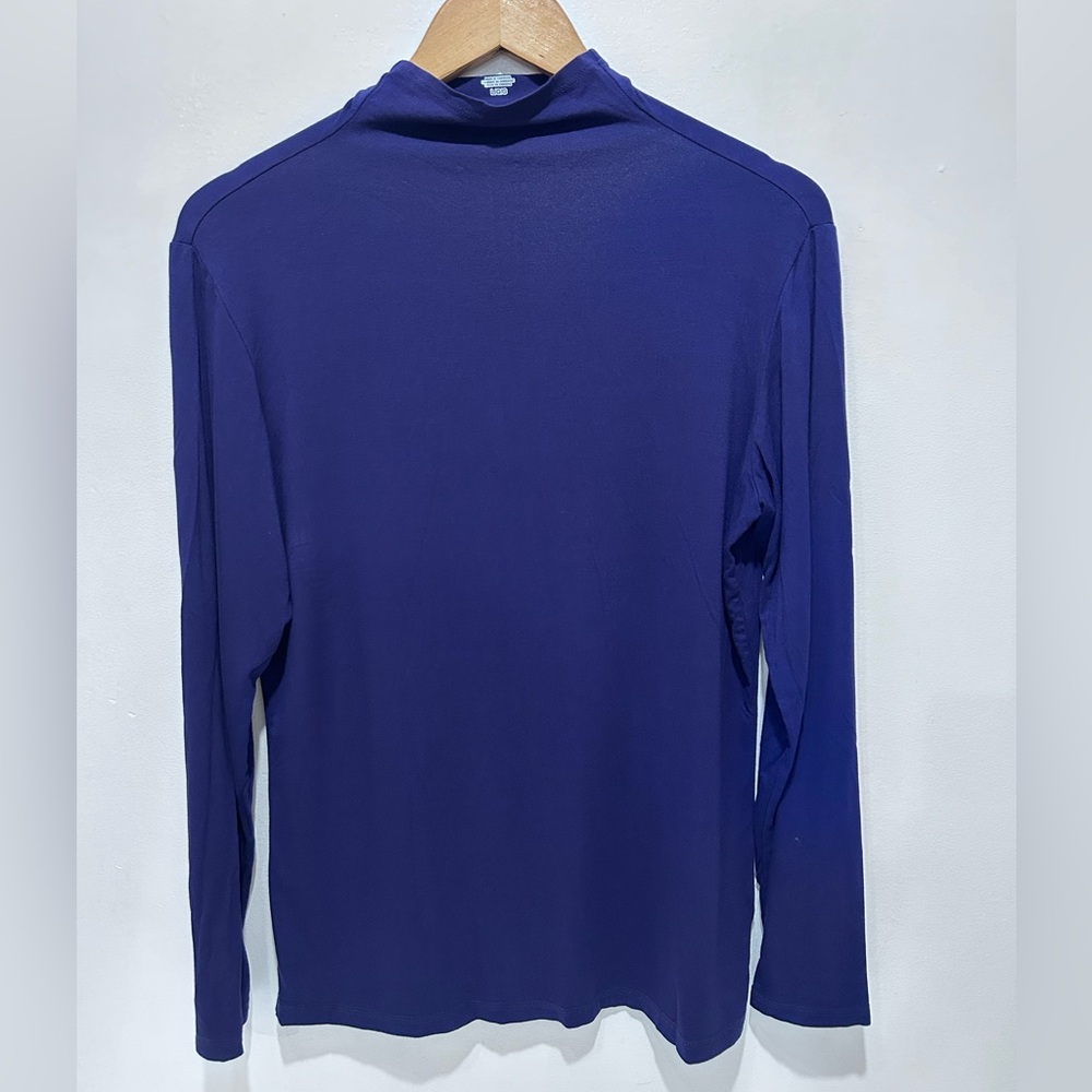 Jockey Person to Person Women’s Blue Long Sleeve High Neck Top Size L